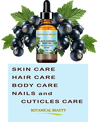Botanical Beauty BLACK CURRANT SEED OIL. 100% Pure Natural Undiluted Refined Cold Pressed Carrier Oil for Skin, Hair, Lip and Nail Care (4 Fl Oz) Beauty & Personal Care Botanical Beauty