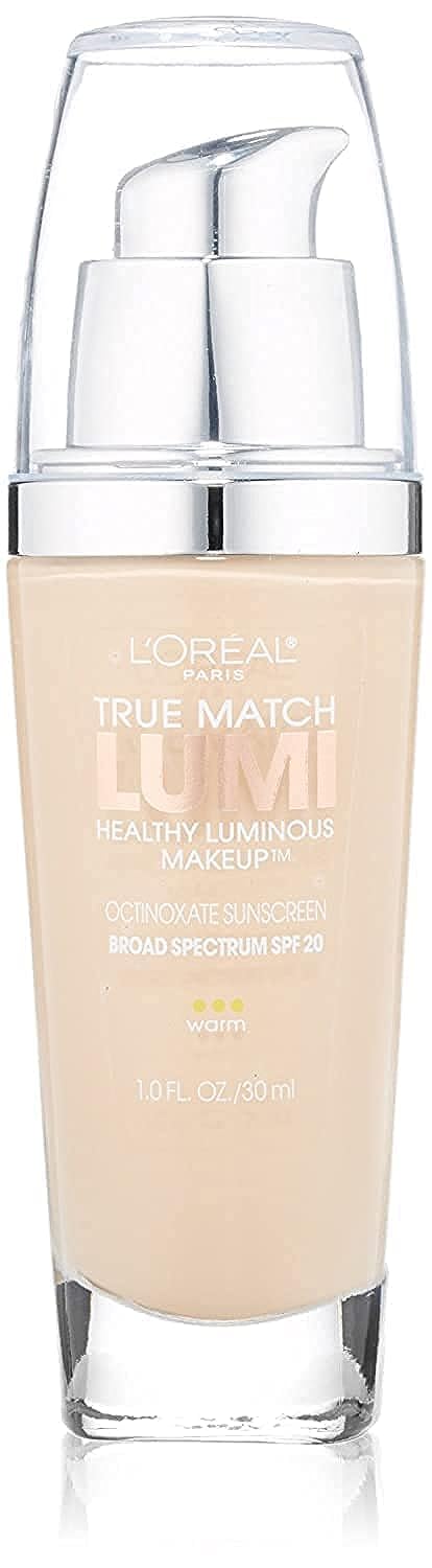 L'Oreal Paris True Match Lumi Healthy Luminous Makeup, W1-2 Porcelain Light Ivory, 1 fl; oz. Beauty & Personal Care L'Oreal Paris