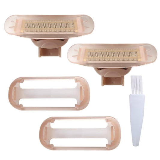 2 Count Razor Replacement Heads Replacement for Flawless Nu Razor, Rose Gold Plated Body Replacement Head with Covers Beauty and Personal Care Misimain