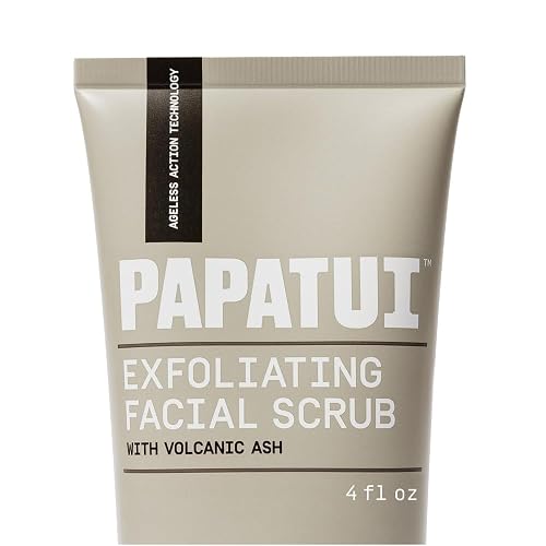 PAPATUI by Dwayne Johnson Men's Face Exfoliating Scrub, Unscented Facial Cleanser, Smooths Skin Texture, Fine Lines & Wrinkles, with Peptides Beauty & Personal Care PAPATUI