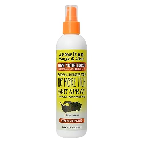 Jamaican Mango & Lime No More Itch Spray - Soothing Scalp Regular Relief for Locs, Braids, Twists & Protective Styles - 8 oz (Pack of 1) Beauty & Personal Care Jamaican Mango & Lime