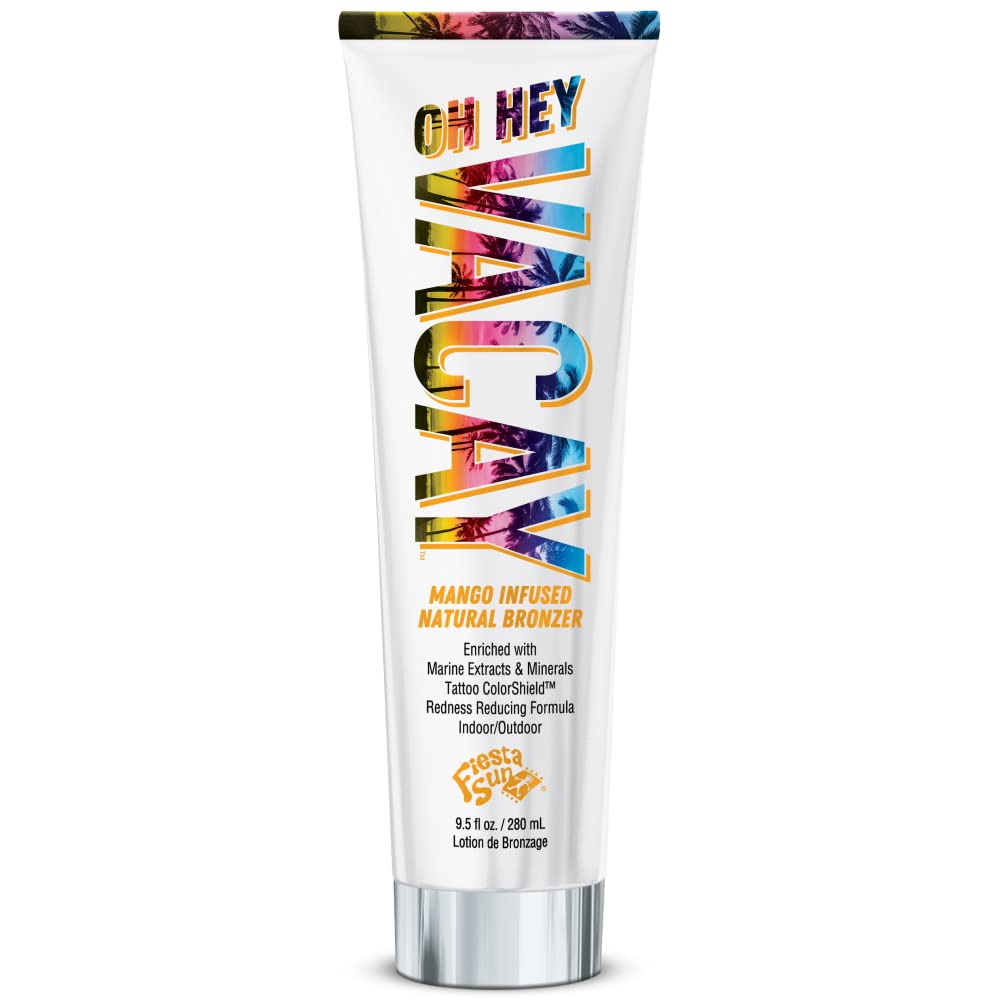 Fiesta Sun Oh Hey Vacay Mango Infused Natural Streak Free Bronzer 9.5oz Beauty & Personal Care Fiesta Sun