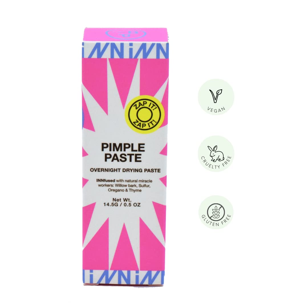 iNNBEAUTY PROJECT Pimple Paste Overnight Blemish Drying Paste 0.2 oz/ 8 mL Beauty & Personal Care Innbeauty Project