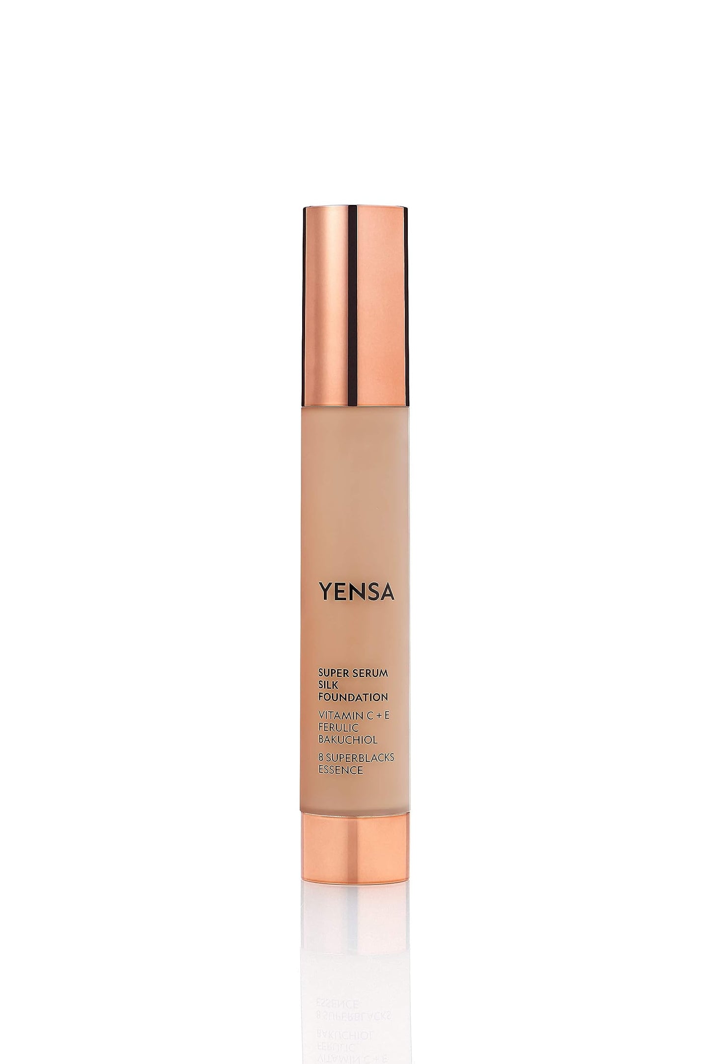 YENSA Serum Foundation Makeup - Super Silk Full Coverage Foundation Enriched with Peptides, Vitamin C & Ferulic Acid to Help Reduce Fine Lines Beauty & Personal Care YENSA