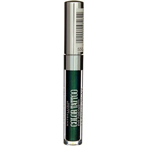 Maybelline New York Color Tattoo Eye Chrome Shadow, Electric Emerald, 1 Count Beauty & Personal Care MAYBELLINE