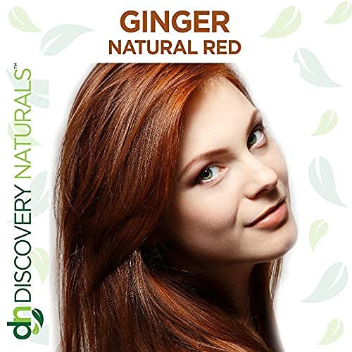Red Henna Hair Color For All Kit | 100% All Natural Hair Dye & Beard Dye Powder (Ginger Natural Red) Organic, Herbal & Vegan Chemical & Cruelty Free Beauty & Personal Care Discovery Naturals