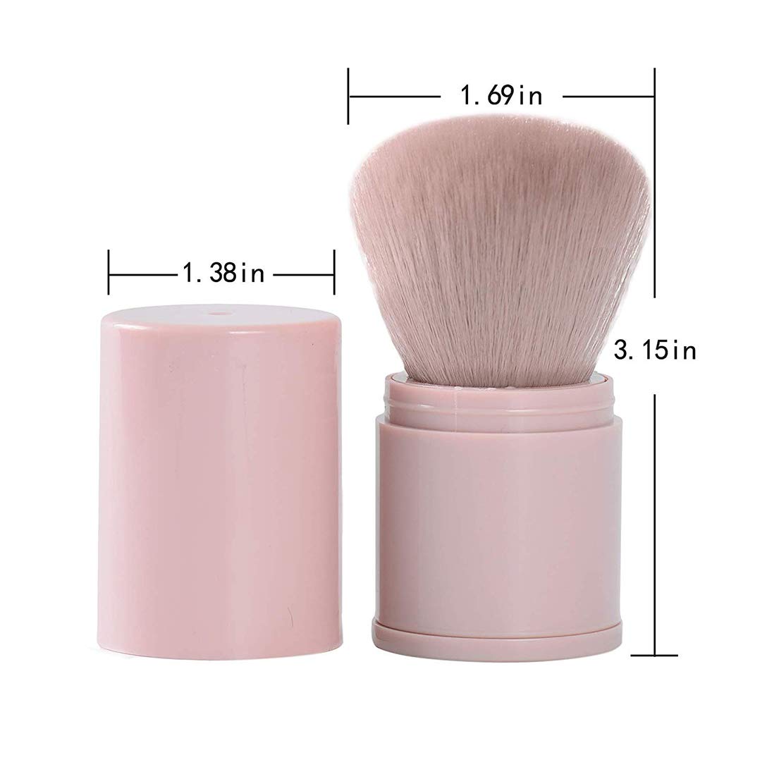 RN BEAUTY Retractable Kabuki Brushes Foundation Brush Blush Brush Bronzer Brush Face Blender Brush Professional Powder Mineral Blending Buffing Makeup Beauty & Personal Care RN BEAUTY