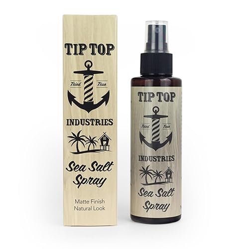 Tip Top Sea Salt Spray - Coconut Scent - Texturizing Matte Finish, Creates Beach Day Waves - For A Natural Relaxed Textured Hairstyle - 5 Fl Oz Beauty & Personal Care Tip Top Pomade