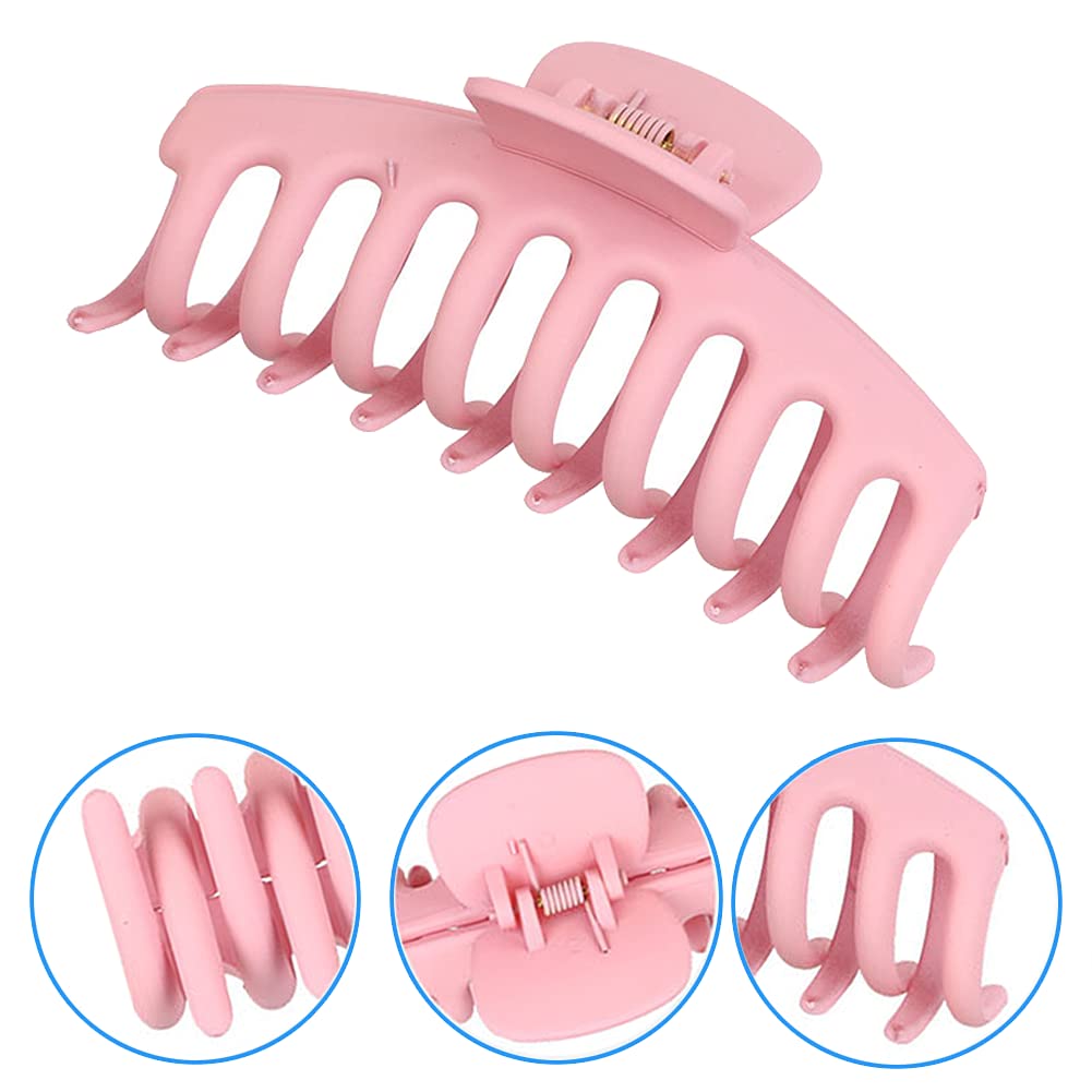 6 Pack Hair Claw Clips, Big Hair Claw Clips, Fashion Jieey Hair Accessories, 4 Inch Nonslip Giant Matte Strong Hold Banana Hair Clips for Thick/Thin