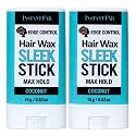 STUDIO LIMITED Edge Control Hair Wax Sleek Max Hold Styling Pomade, Non-greasy Coconut Scented Hair Wax (Coconut, 2-Pack) Beauty & Personal Care STUDIO LIMITED