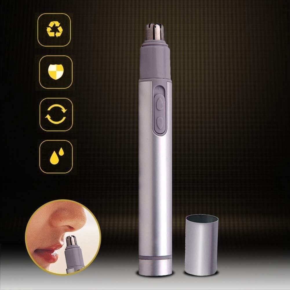 WEedsy Ear, Nose & Brow Trimmer Clipper - Painless Nose Hair Detail Trimmer for Men & Women, Battery Operated Electric Groomer, Easy Cleaning Beauty and Personal Care WEedsy
