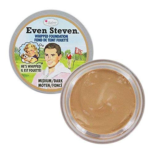 Even Steven Whipped Foundation, Ultra-Pigmented Formula, Medium Dark, Natural Matte Finish Beauty & Personal Care theBalm