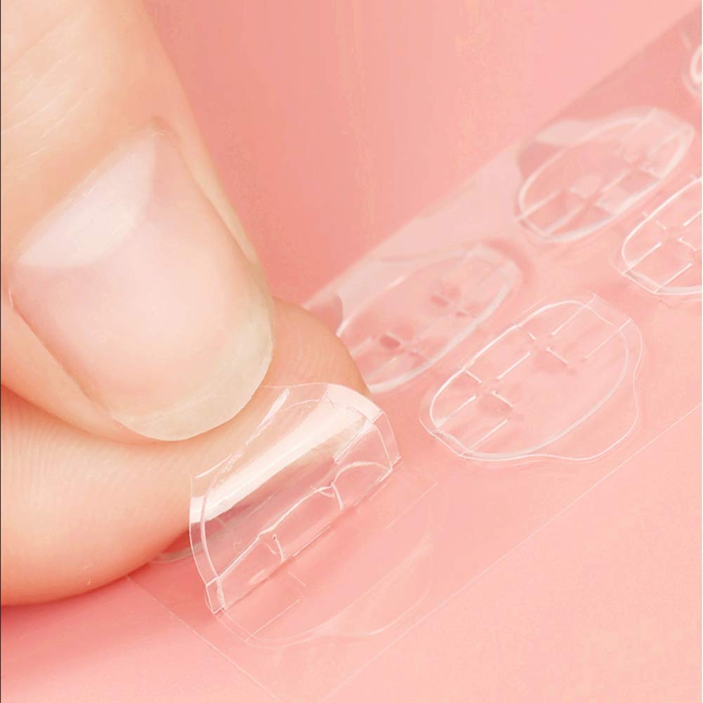 Ivtor 10 Sheets Waterproof Breathable Jelly Double Sided Nail Adhesives,Press on Nails Sticky Tabs Nail Glue Sticker Beauty & Personal Care Ivtor