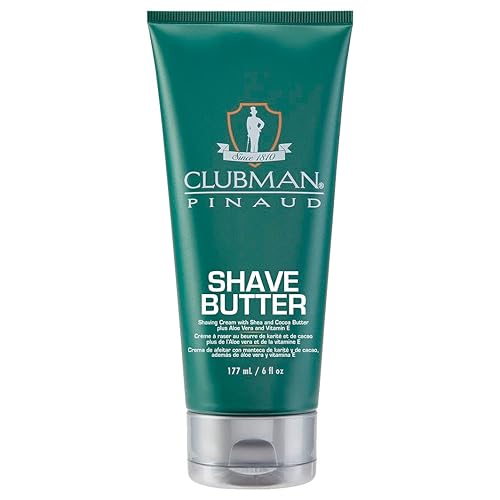 Clubman Pinaud Shave Butter - Enriched with Shea & Cocoa Butter for a Smooth Shave, Shaving Cream for Men, 6 oz Beauty & Personal Care Clubman