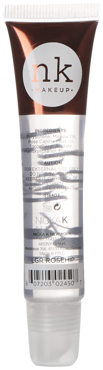 NICKA K Lip Gel Clear with Vitamin E (Rosehip) Beauty & Personal Care NICKA K NEW YORK