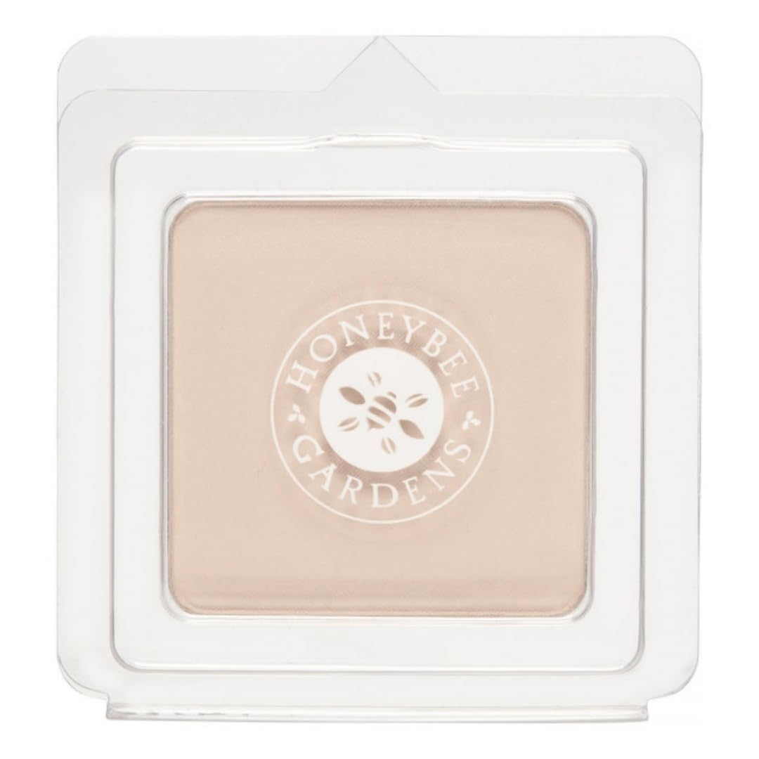 Honeybee Gardens Pressed Mineral Powder Foundation Refill, Geisha, Pale, Cool Shade, Adjustable Coverage, Natural Finish, With Botanical Extracts Beauty & Personal Care Honeybee Gardens