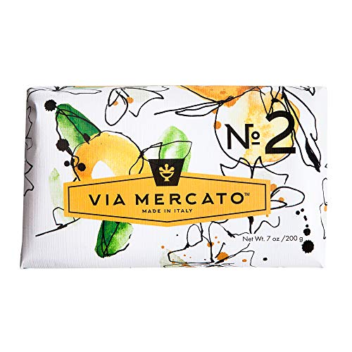 Via Mercato Italian Soap Bar (200 g), No. 2 - Green Tea & White Musk Beauty & Personal Care Via Mercato
