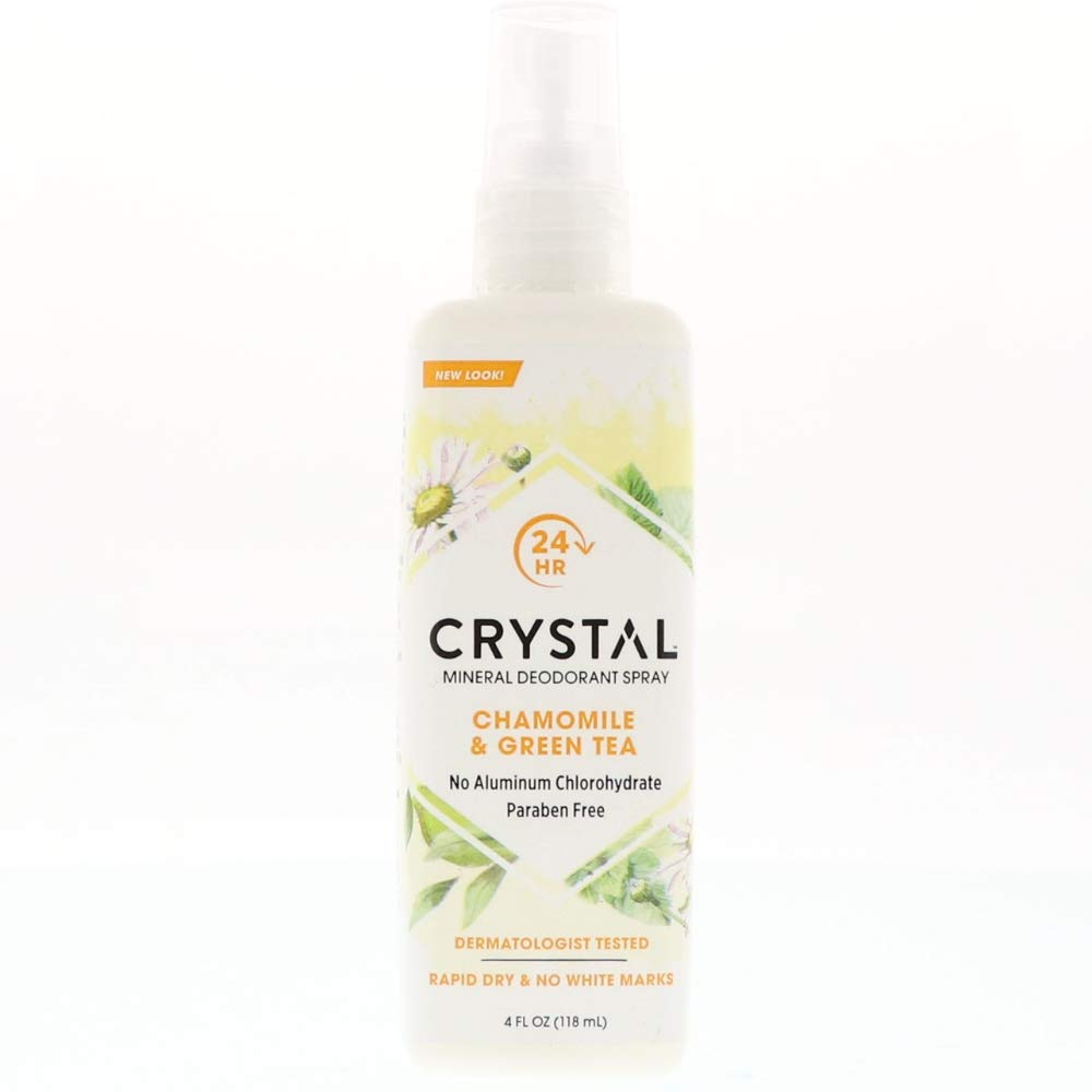 Crystal Essence Mineral Deodorant Spray, Chamomile & Green Tea 4 oz (Pack of 6) Beauty and Personal Care Crystal Essence
