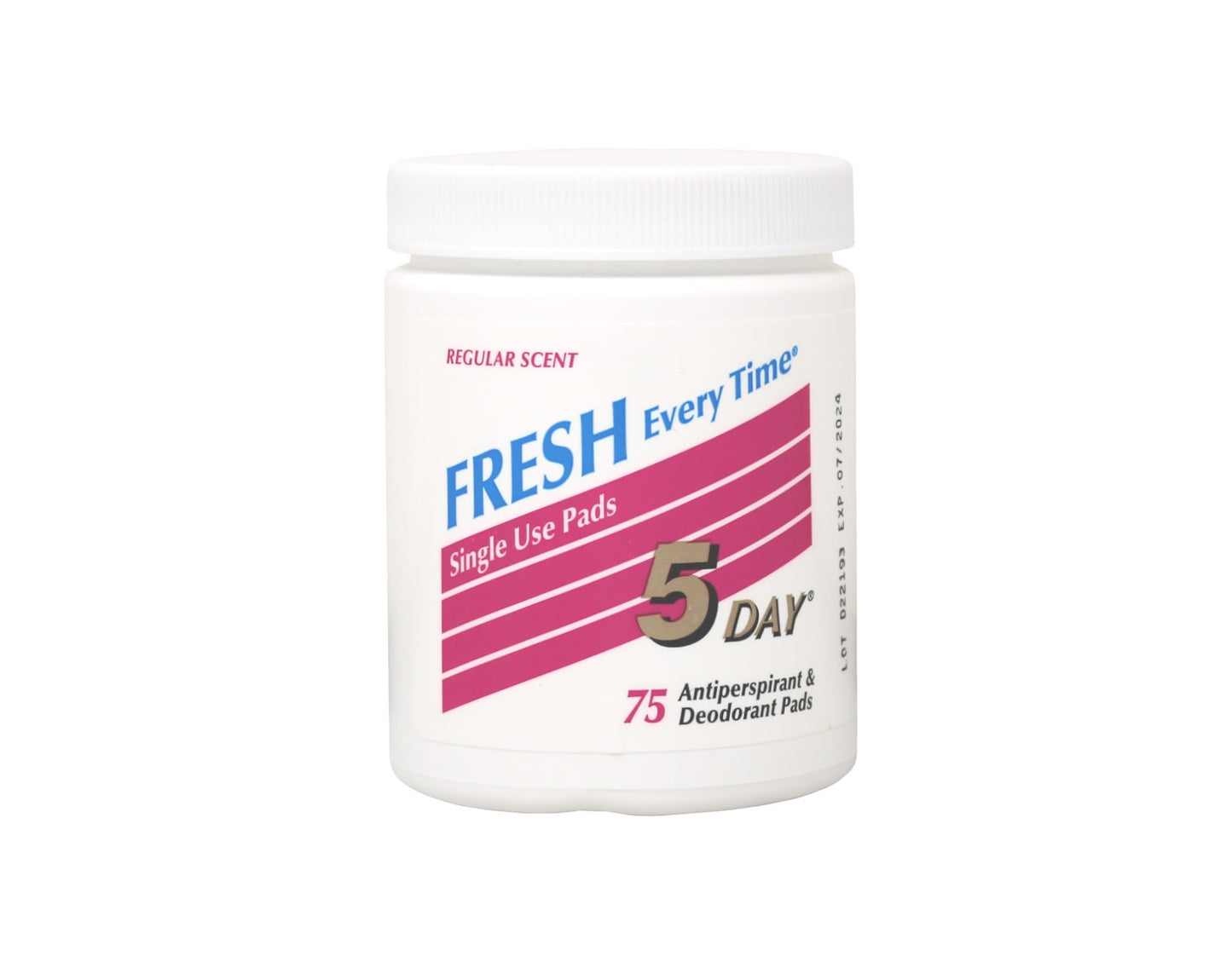 5 DAY Anti-Perspirant Deodorant Pads Regular Scent 75 Each (Pack of 2) Beauty and Personal Care 5-day