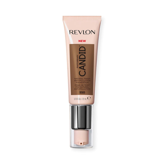 Revlon PhotoReady Candid Natural Finish Foundation, with Anti-Pollution, Antioxidant, Anti-Blue Light Ingredients, 550 Mocha, 0.75 fl. oz. Beauty & Personal Care REVLON