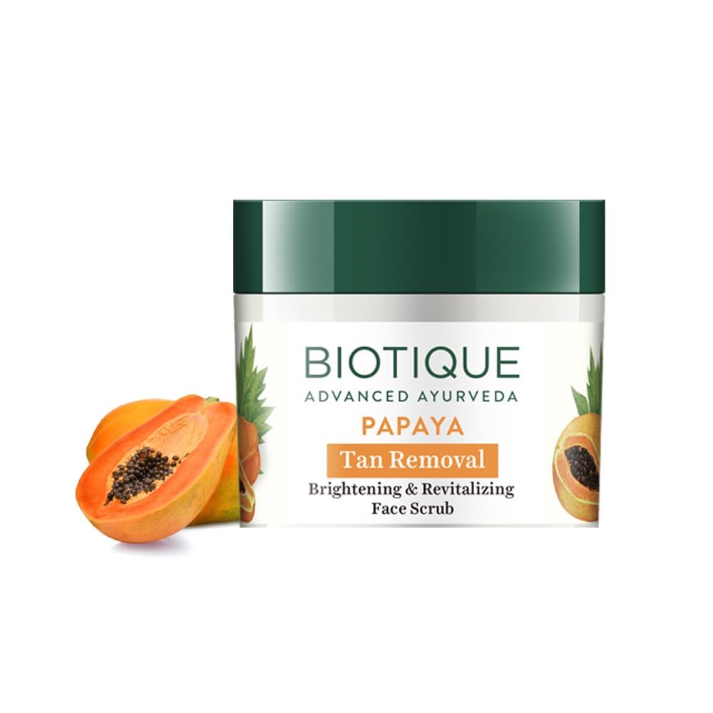 Biotique BIO PAPAYA Revitalizing Tan- Removal scrub 75gm/ 2.65 Fl.Oz Beauty & Personal Care Biotique