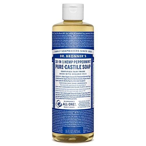Dr. Bronners Peppermint 16oz. Castile Soap (2 Pack) Beauty & Personal Care Dr. Bronner's