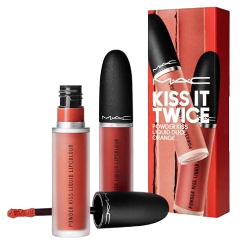 MAC Kiss It Twice Powder Kiss Liquid Duo: Orange Beauty & Personal Care MAC