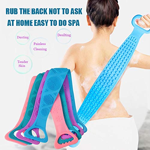 zxb-shop Exfoliating Towel for the Body 1 Piece Extended Washer Skin Clean Shower Brushes Magic Bath Towel Silicone Brush Rub Back Mud Exfoliating Beauty and Personal Care zxb-shop