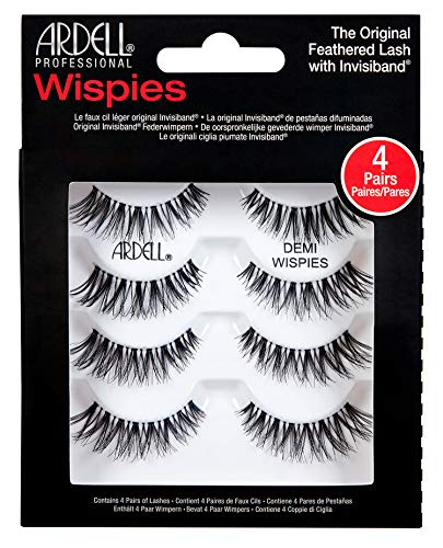 THE Best 4 Pairs Ardell Demi Wispies Natural Multipack False Eyelashes Fake Eye Lashes Beauty & Personal Care Ardell