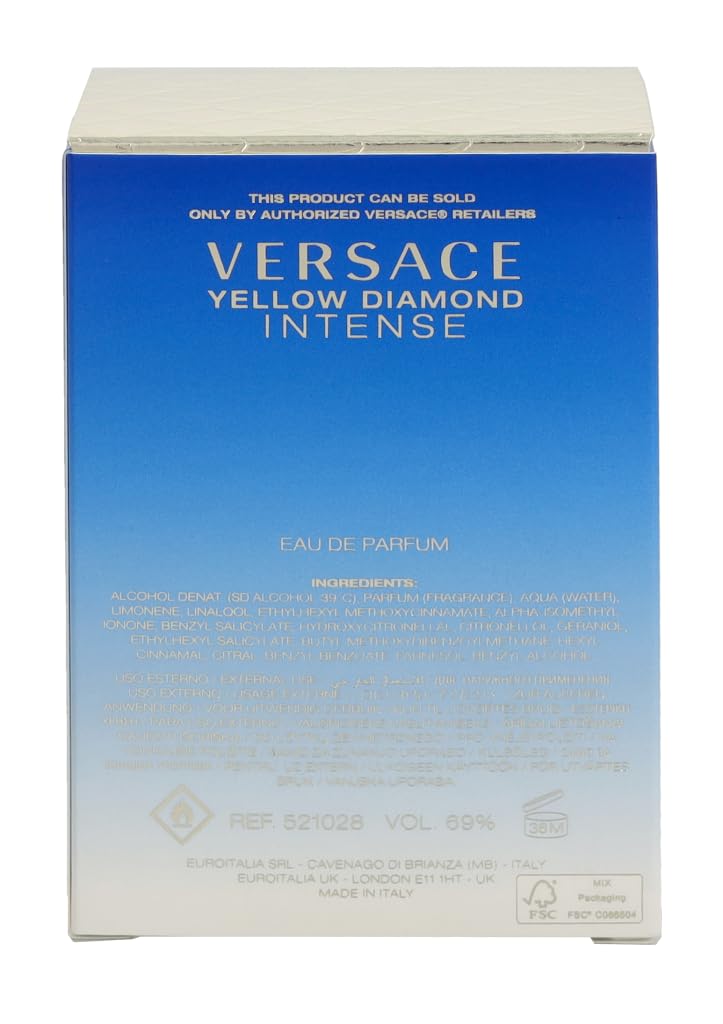 Versace Yellow Diamond Intense Eau De Parfum Spray, 1.0 Ounce
