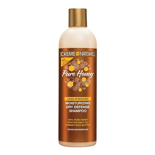Creme of Nature Pure Honey Moisturizing Dry Defense Shampoo, Gently Cleanses & Restores Moisture, Hair Care Gift, For Dry, Dehydrated or Brittle Hair Beauty & Personal Care Creme of Nature