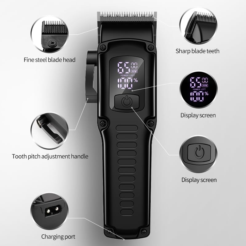 GLESVOWIO Hair Clippers for Men 3 in 1 Professional Clipper and Electric Shaver Set for Barber Trimmer Cutting Machine Beauty and Personal Care GLESVOWIO