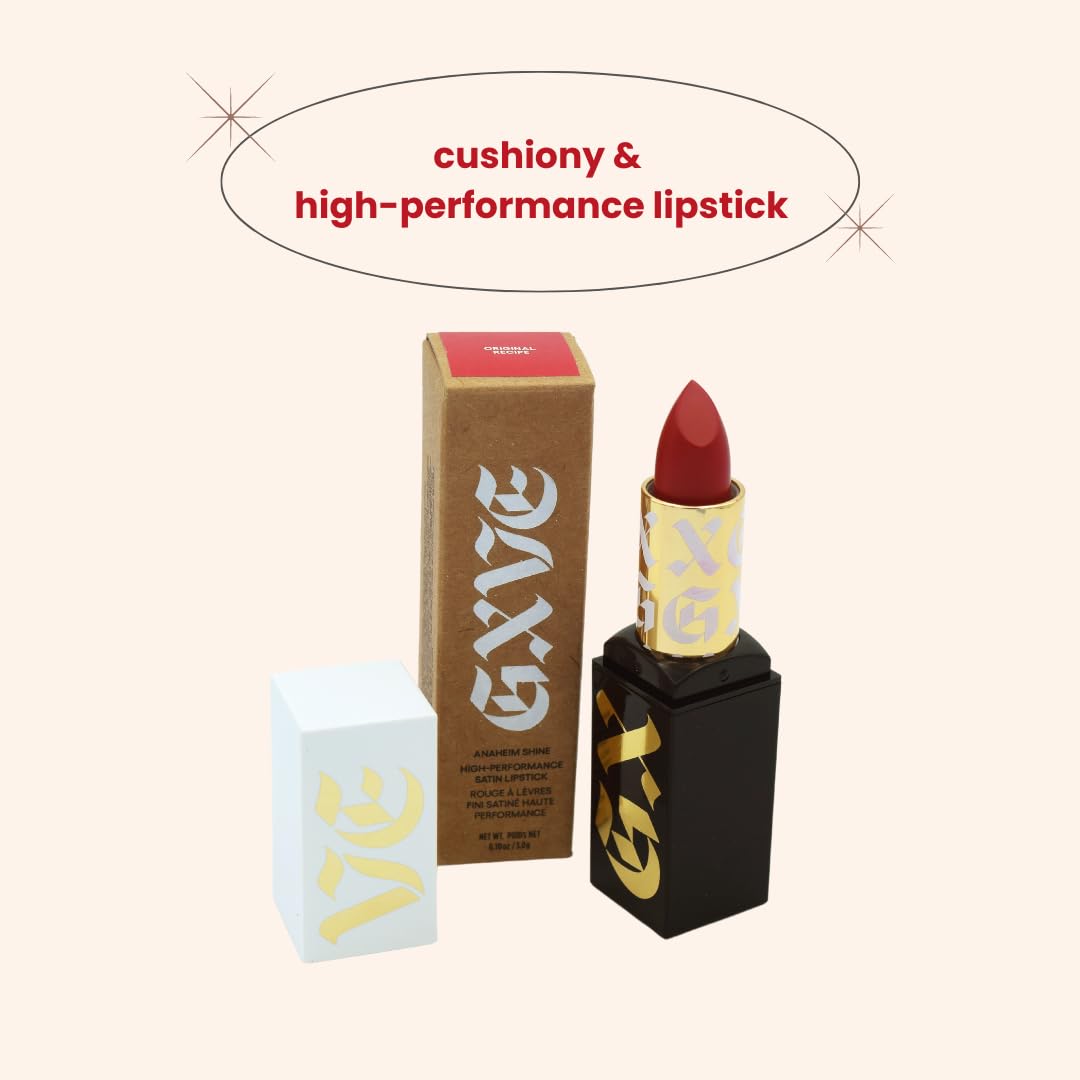 GXVE BY GWEN STEFANI Anaheim Shine Clean High-Performance Satin Lipstick Original Recipe Beauty & Personal Care GXVE