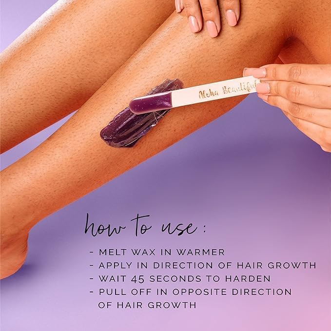 KoluaWax Hard Wax Beads for Hair Removal - Coarse Hair Formula - Face, Brazilian, Underarms, Back Chest, Bikini Waxing - Lavender Bliss, 1lb Refill Beauty and Personal Care KoluaWax