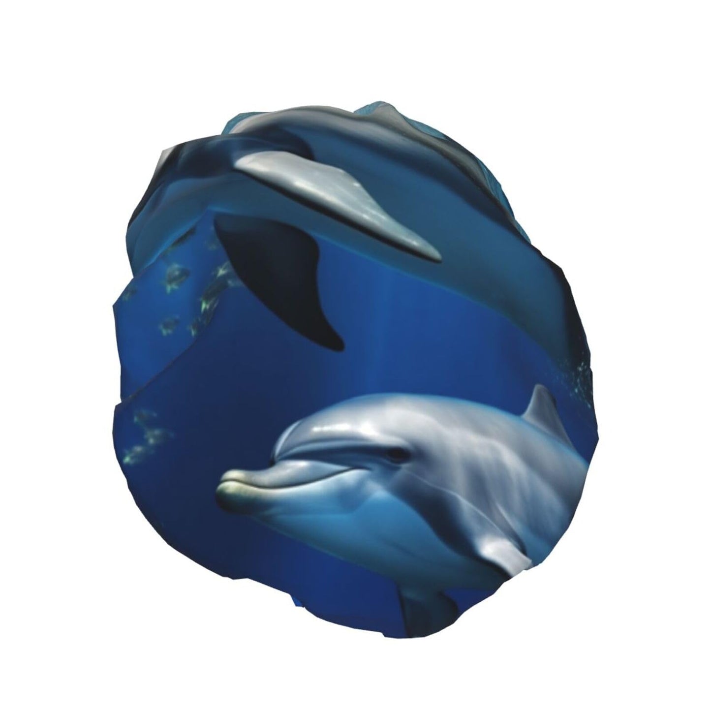 Cute Dolphins Shower Cap for Women Men Large Reusable Shower Bonnet Double-Layer Waterproof Bath Caps Elastic Band Hair Hat for All Hairstyles Beauty and Personal Care BWLHJKE