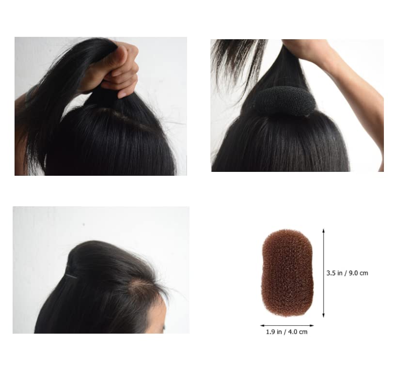 Duehut Hair Clip Inserts, 2PCS Charming Hair Style Tool Hair Pads Hair Clip, Bump It Up Volume Inserts for Women Lady Girls (Black and Brown) Beauty & Personal Care Duehut