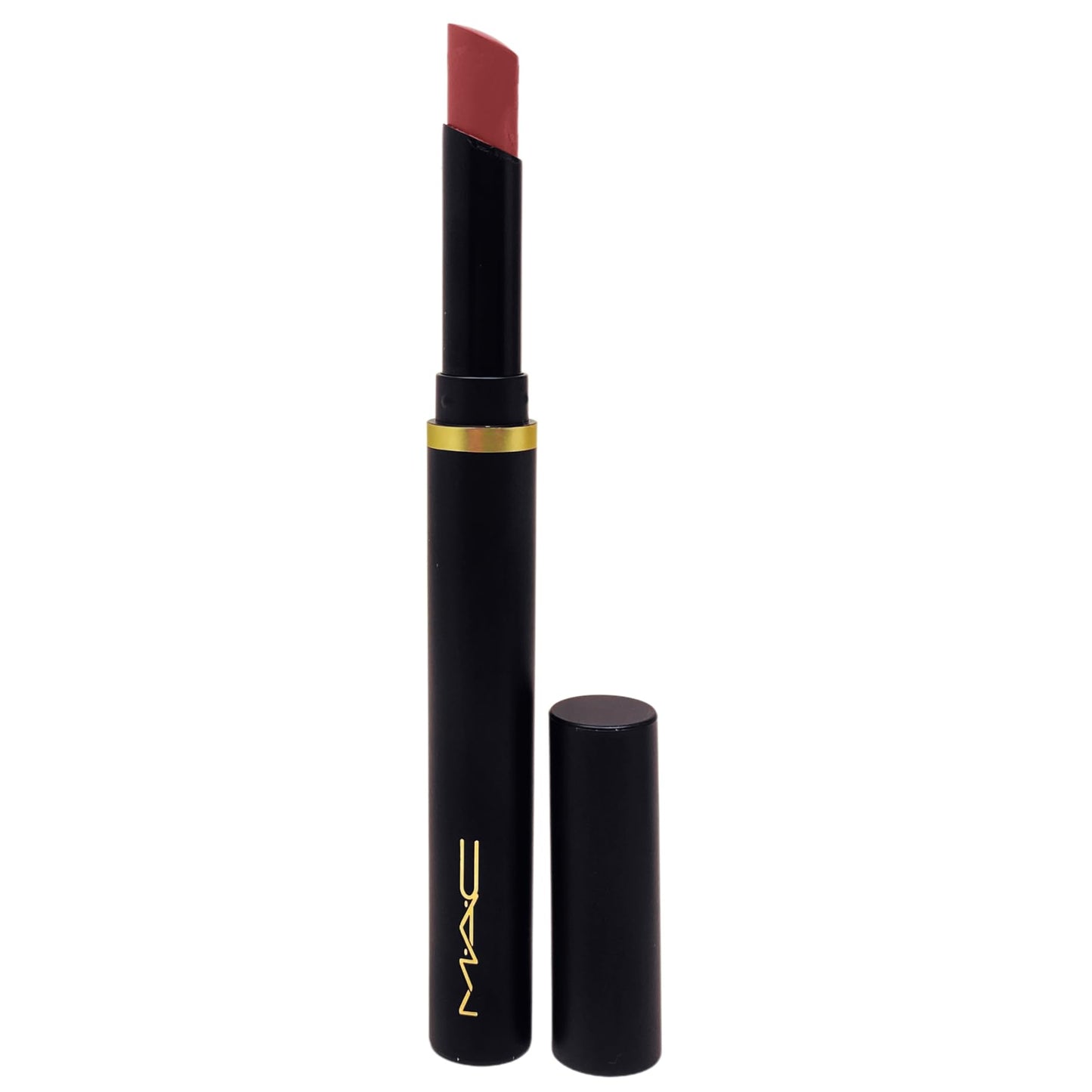 M·A·C Cosmetics Powder Kiss Velvet Blur Slim Stick Lipstick - 899 Brickthrough (0.07 oz / 2 g) Beauty & Personal Care MAC