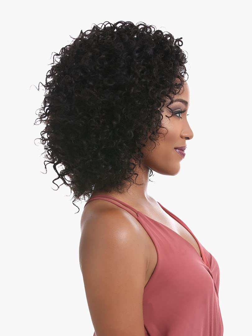 Sensationnel Empire Curly Human Hair-Bohemian 10S,1 JETBLACK
