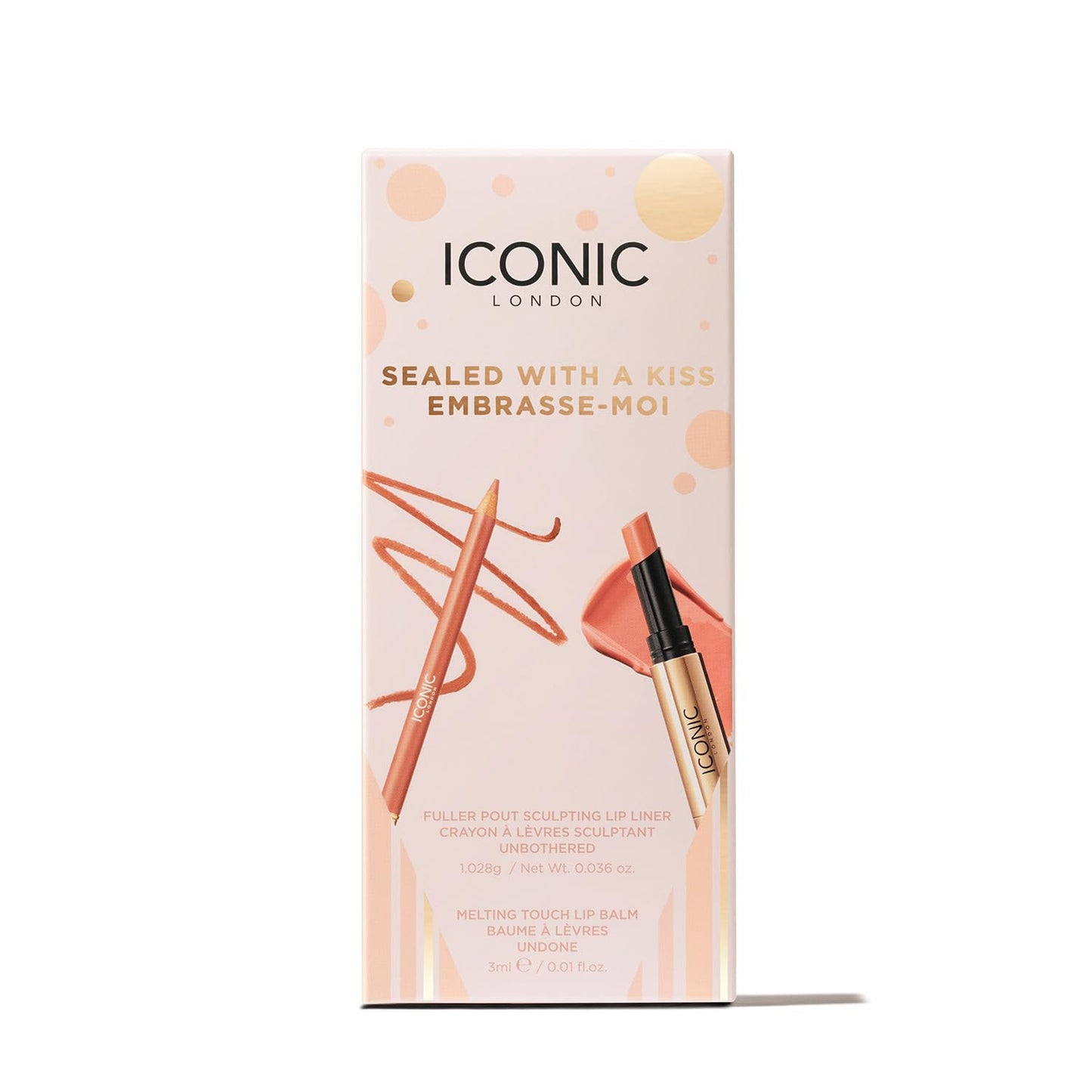 ICONIC LONDON Sealed with a Kiss Gift Set - Includes Melting Touch Lip Balm (Undone) and Fuller Pout Sculpting Beauty and Personal Care ICONIC LONDON