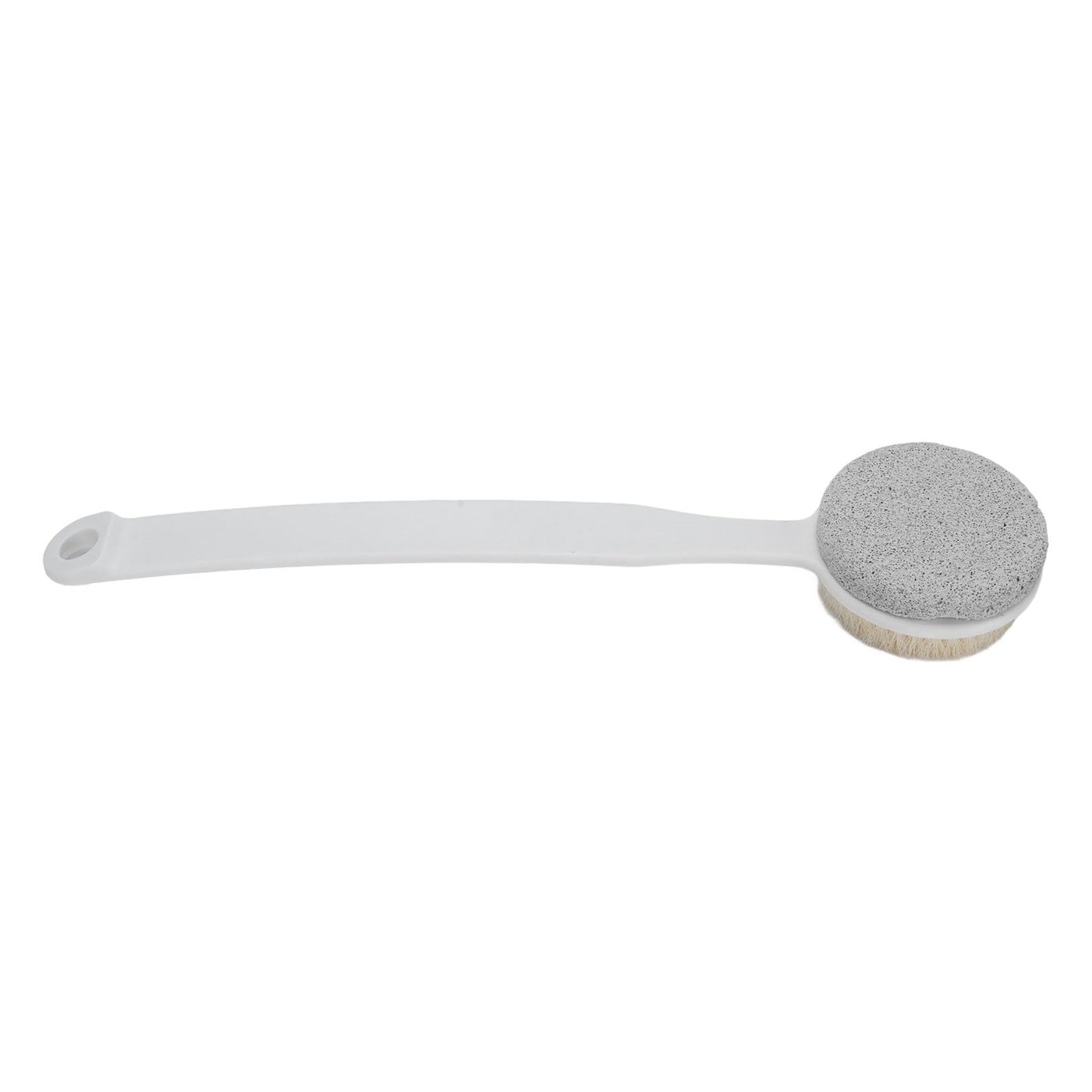 Foot Scrubber Stone and Shower Brush Long Handle Body Brush Hanging Hole 2 in 1 Footcare Tool for Shower and Exfoliation Beauty and Personal Care ZJchao