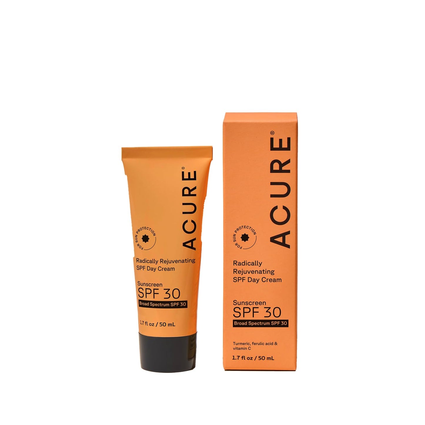 Acure Radically Rejuvenating SPF 30 Day Cream - Face Moisturizer with SPF 30 & Vitamin C, Anti Aging Sunscreen, Hydrating Face Cream, Daily Facial Beauty & Personal Care Acure