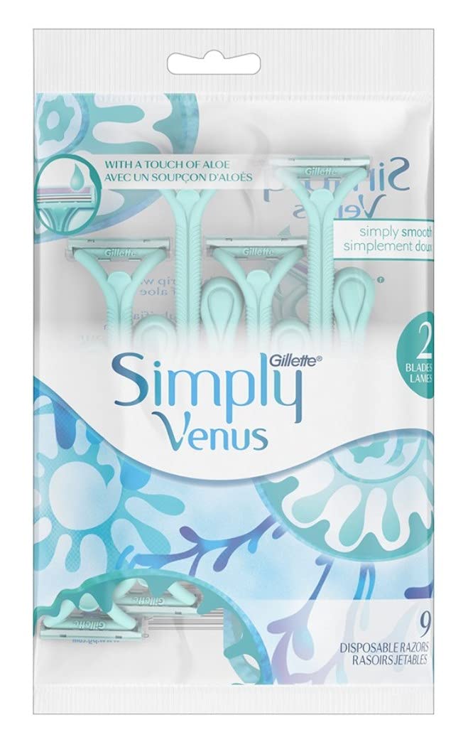 Womens Simply Venus Disposable Razors 9 Count Beauty & Personal Care Gillette Venus