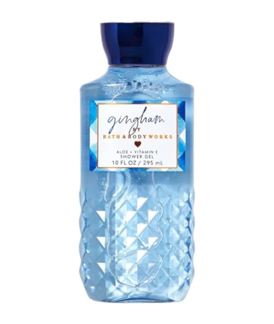 Bath and Body Works Gingham Shower Gel 10 ounce Full Size Beauty & Personal Care Bath & Body Works