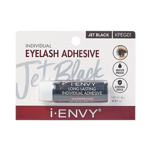 i-Envy Semi-Permanent Lash Glue Adhesive for Individual Cluster Lashes & Lash Extension, Waterproof Strong Hold, Long-Lasting Up to 2 Weeks Beauty & Personal Care i•ENVY