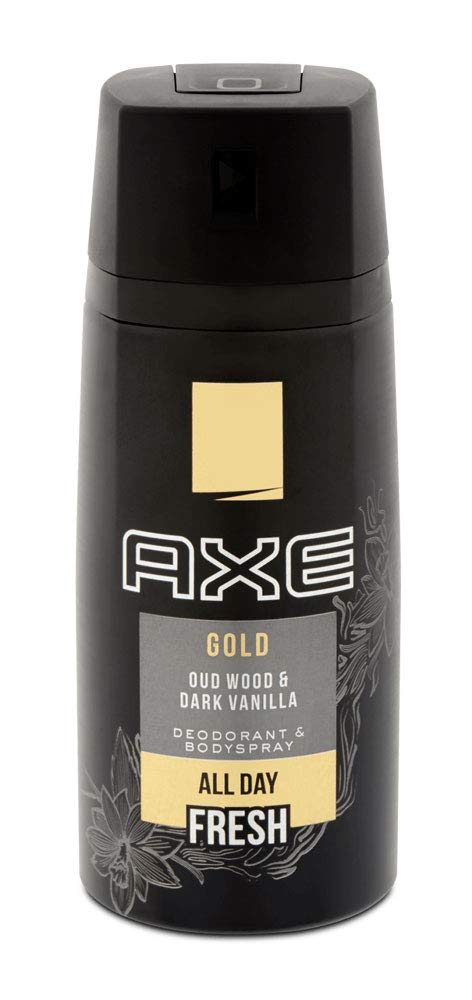 AXE Body Spray Gold Oud Wood & Fresh Vanilla, 5.07 oz (Pack of 3) (Package May Vary) Beauty & Personal Care AXE