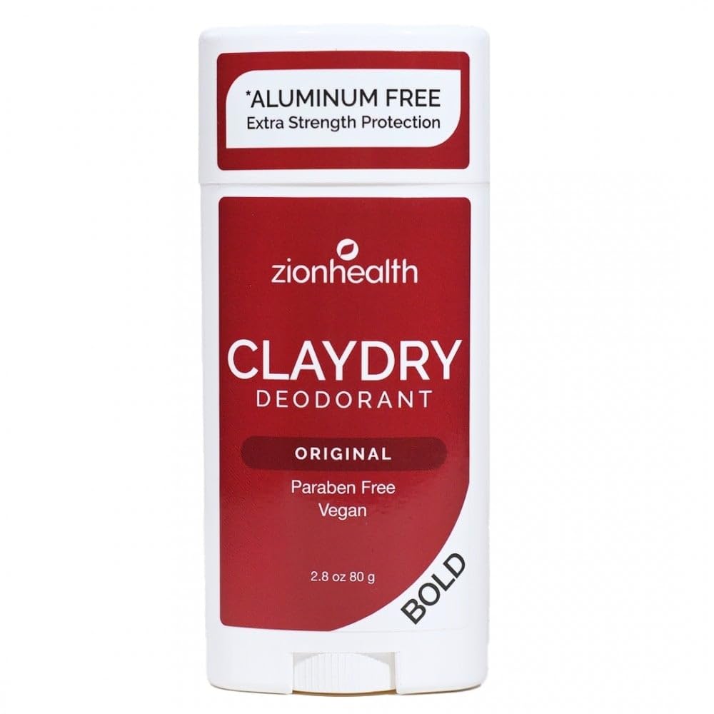 Zion Health Bold, ClayDry Deodorant, Original, 2.8 oz (80 g) Beauty and Personal Care Zion Health