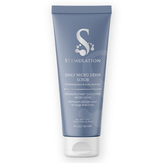 Stemulation Daily Micro Derm Scrub - Gentle Exfoliator Scrub For Face And Body - Aloe Based Antioxidant Complex For Refined Healthy Skin Beauty & Personal Care Stemulation
