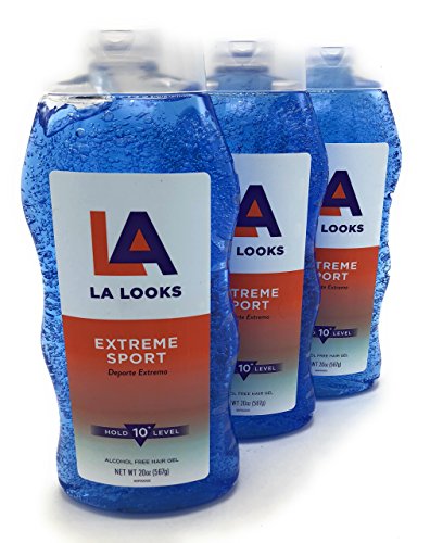 L.A. LOOKS SPORT XTRME HLD GEL 20 OZ (Pack of 3) Beauty & Personal Care L.A. Looks