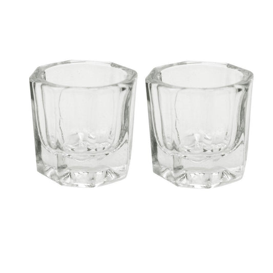 Karlash 2 Nail Art Acrylic Liquid Powder Dappen Dish Nail Crystal Bowl Glass (Dappen Dish) (Pack of 2) Beauty & Personal Care Karlash