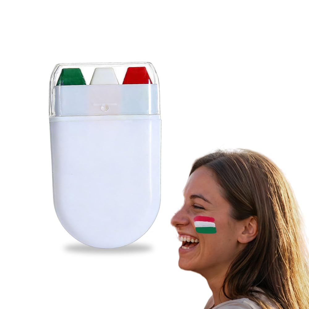 Face Paint Stick, Washable National Flag Face Paint Stick for 2026 Football Rugby Baseball Soccer, Eye Black Face & Body Paint for Outdoors Game Beauty & Personal Care AprYew
